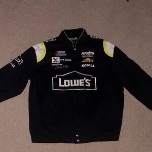 Nascar Black and White Bomber Jacket